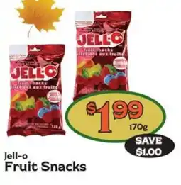The Garden Basket Jell-o Fruit Snacks offer