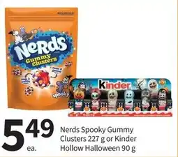 Pharmasave Nerds Spooky Gummy Clusters or Kinder Hollow Halloween offer