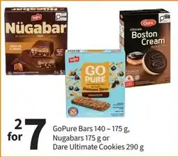 Pharmasave GoPure Bars Nugabars Dare Ultimate Cookies offer
