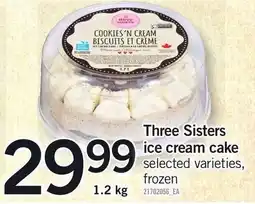 Loblaws Three Sisters ice cream cake offer