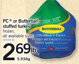 Loblaws Butterball stuffed turkey offer
