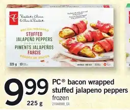 Loblaws pc bacon wrapped stuffed jalapeno peppers offer