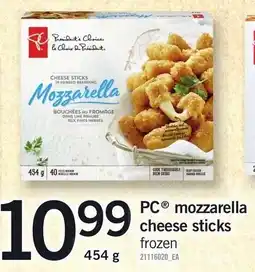 Loblaws PC mozzarella cheese sticks offer