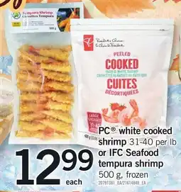 Loblaws PC white cooked shrimp offer