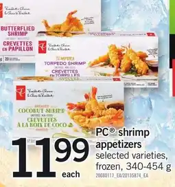 Loblaws PC shrimp appetizers offer