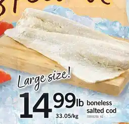 Loblaws boneless salted cod offer