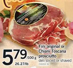 Loblaws Fini prosciutto offer