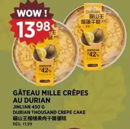 Kim Phat Jinlian durian thousand crepe cake offer