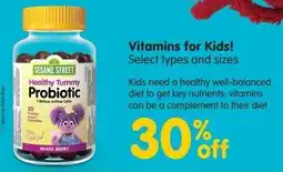 Pharmasave Sesame Street Healthy Tummy Probiotic offer
