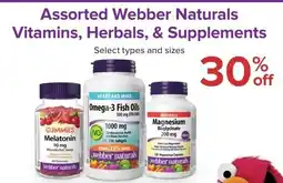 Pharmasave Webber Naturals Vitamins, Herbals, & Supplements offer