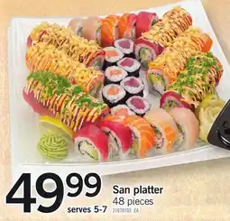Loblaws San platter offer