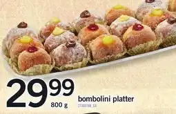 Loblaws bombolini platter offer