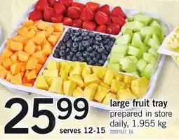 Loblaws large fruit tray offer