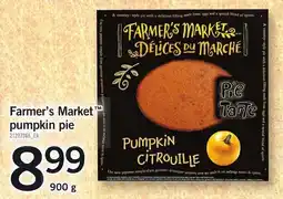 Loblaws Farmer's Market pumpkin pie offer