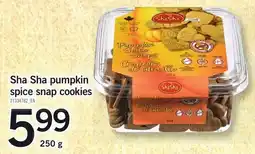 Loblaws Sha Sha pumpkin spice snap cookies offer