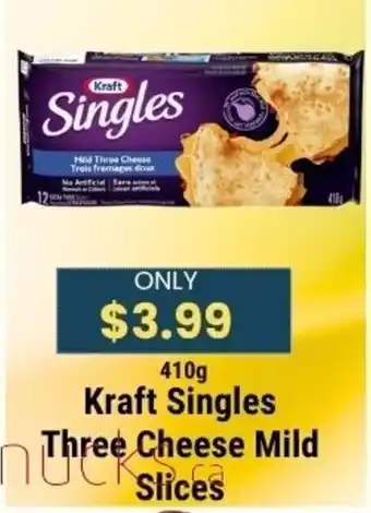 Kraft Singles Three Cheese Mild Slices
