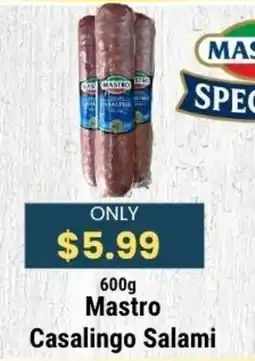 Sal's Grocery Mastro Casalingo Salami offer
