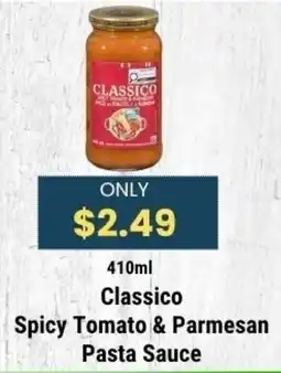 Sal's Grocery Classico Spicy Tomato & Parmesan Pasta Sauce offer