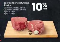 Calgary Co-op Beef Tenderloin Grilling Steaks offer