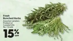 Calgary Co-op Fresh Bunched Herbs offer