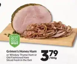 Calgary Co-op Grimm's Honey Ham or Whiskey Thyme Ham or Old Fashioned Ham offer