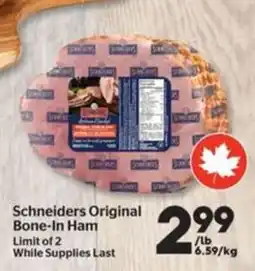 Calgary Co-op Schneiders Original Bone-In Ham offer
