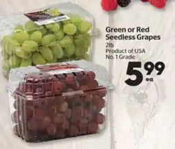 Calgary Co-op Green or Red Seedless Grapes offer