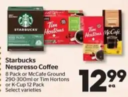 Calgary Co-op Starbucks Nespresso Coffee offer