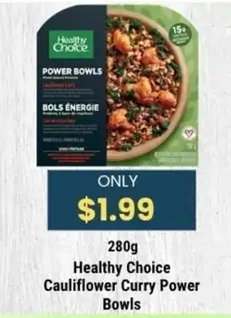 Sal's Grocery Healthy Choice Cauliflower Curry Power Bowls offer