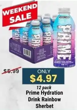 Sal's Grocery Prime Hydration Drink Rainbow Sherbet offer