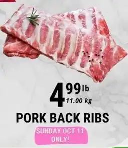 Sal's Grocery Pork back ribs offer