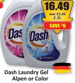 Starsky Dash Laundry Gel Alpen or Color offer