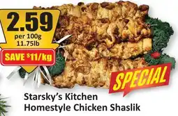 Starsky Starsky's Kitchen Homestyle Chicken Shaslik offer