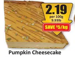 Starsky Pumpkin Cheesecake offer