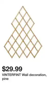 IKEA VINTERFINT Wall decoration, pine offer