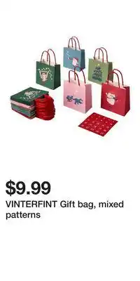 IKEA VINTERFINT Gift bag, mixed patterns offer