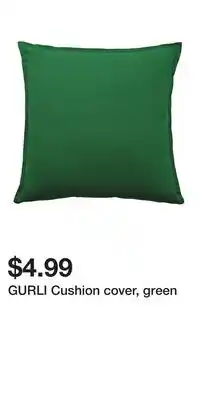 IKEA GURLI Cushion cover, green offer