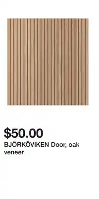 IKEA BJÖRKÖVIKEN Door, oak veneer offer
