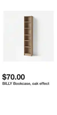 IKEA BILLY Bookcase, oak effect offer