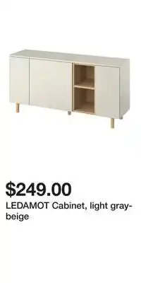 IKEA LEDAMOT Cabinet, light gray-beige offer