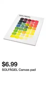 IKEA SOLFÅGEL Canvas pad offer