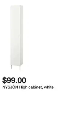 IKEA NYSJÖN High cabinet, white offer