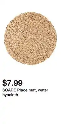 IKEA SOARÉ Place mat, water hyacinth offer