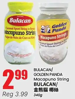 Btrust Supermarket BULACAN/GOLDEN PANDA Macapuno String offer