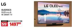 2001 Audio Video LG OLED55C5 OLED evo AI 4K SMART TV offer