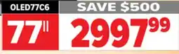2001 Audio Video OLED77C6 LG 77 OLED 4K ALPHA 9 HDR PANEL offer