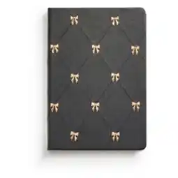 Staples Eccolo Hard Cover Journal - 6 x 8 - Lined - 128 Sheets - Gold Bows offer