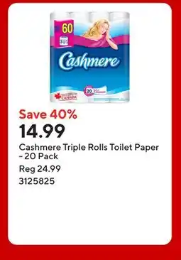 Staples Cashmere Triple Rolls Toilet Paper offer