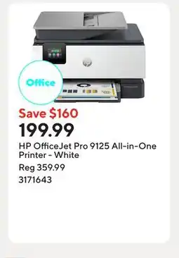 Staples HP OfficeJet Pro 9125 All-in-One Printer - White offer