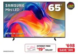 Visions Electronics SAMSUNG Mini LED M70H 4K Smart TV offer